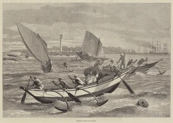 Ceylon Boats at Galle